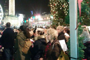 Some of the congregation