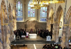 The newly Elect listen to the Archbishop