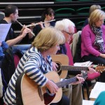 Some of the instrumentalists getting to grips