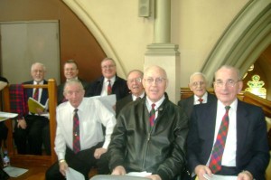 basses-cathedral Some of the St Mungo Singers basses getting ready for the service